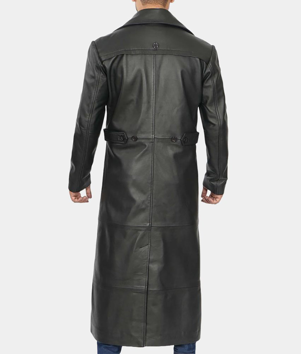 Wesley Snipes Blade Leather Jacket & Trinity Vest | Blade Trench Coat - Free Shipping