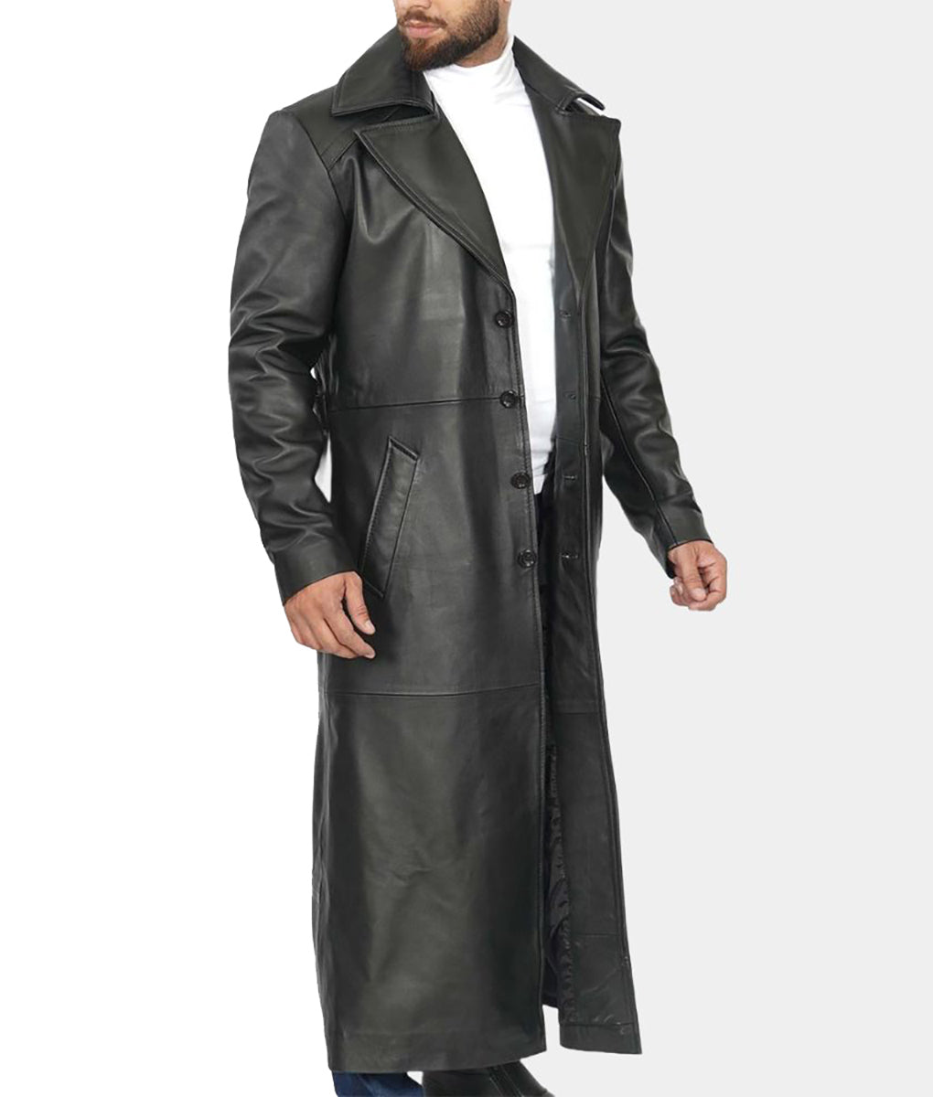 Wesley Snipes Blade Leather Jacket & Trinity Vest | Blade Trench Coat - Free Shipping