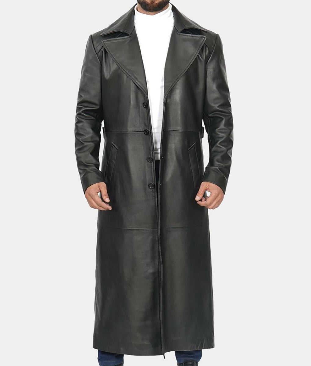 Wesley Snipes Blade Leather Jacket & Trinity Vest | Blade Trench Coat - Free Shipping