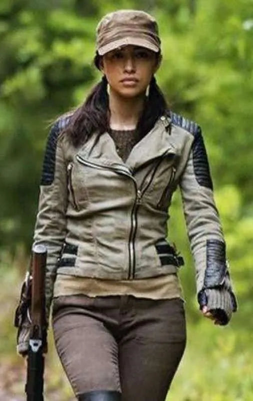 Rosita Espinosa Leather Jacket | The Walking Dead Jacket - Free Shipping