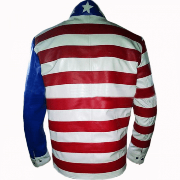 Vanilla Ice Cool as Ice Leather Jacket | USA & American Flag Jacket - Free Shipping