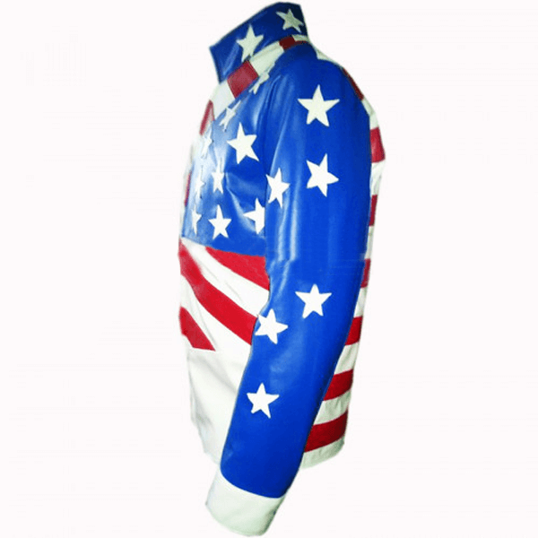Vanilla Ice Cool as Ice Leather Jacket | USA & American Flag Jacket - Free Shipping