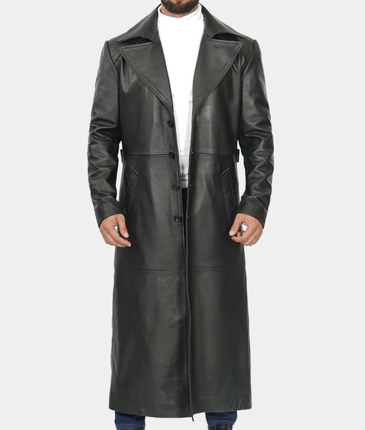 Wesley Snipes Blade Leather Jacket & Trinity Vest | Blade Trench Coat - Free Shipping