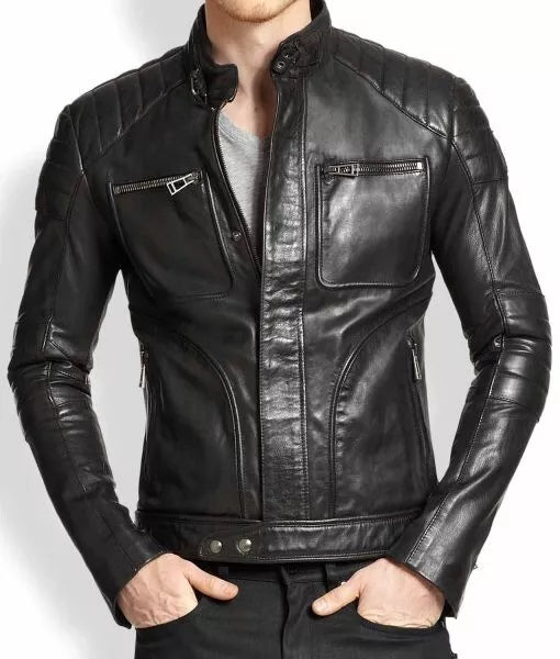 Dark Archer Arrow Leather Jacket | Malcolm Merlyn Jacket - Free Shipping