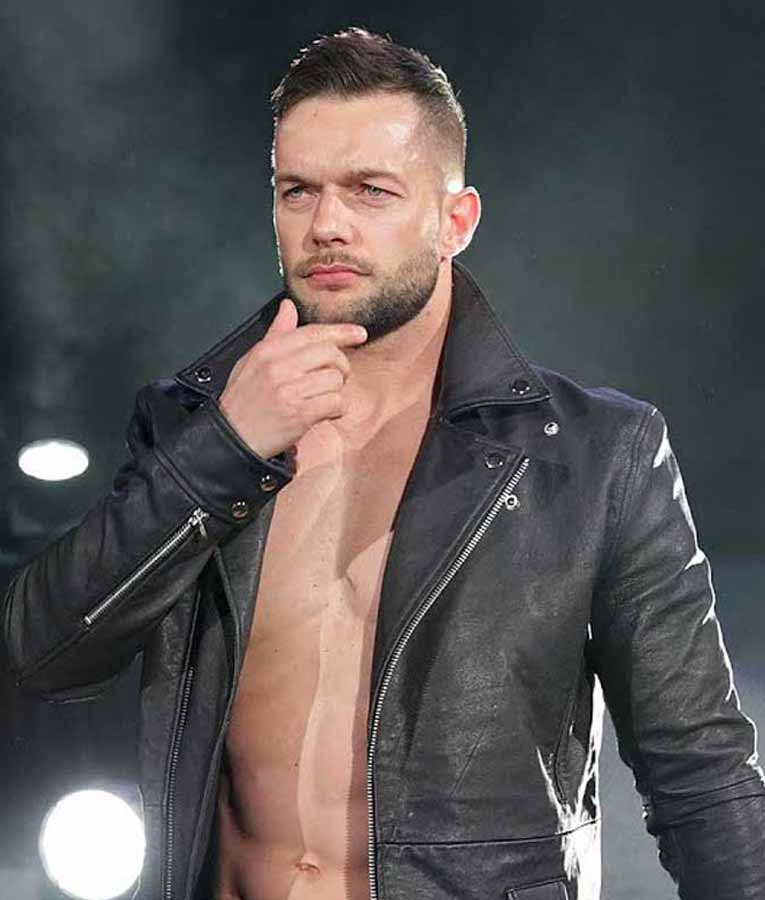 Finn Balor Leather Jacket | Balor Club Black Jacket - Free Shippinig