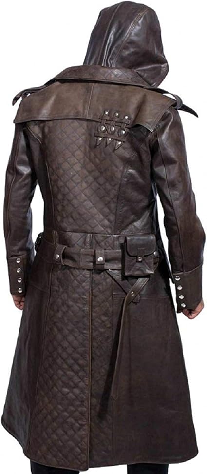 Assassin's Creed Leather Jacket & Coat | Hooded Assassin Jackets for Men - Free Shipping