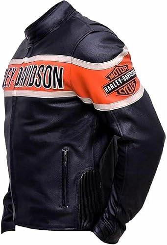 Harley Davidson Victory Lane Leather Jacket | Men's Victory Lane Jacket - Free Shipping